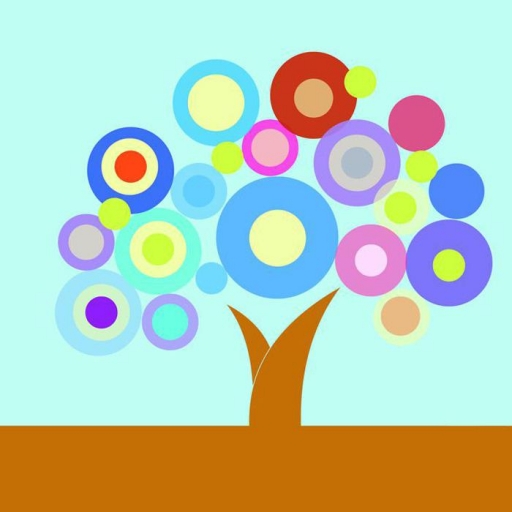 彩色树木ppt模板-源码下载吧